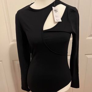 NWT Abercrombie & Fitch Black Bodysuit Medium
